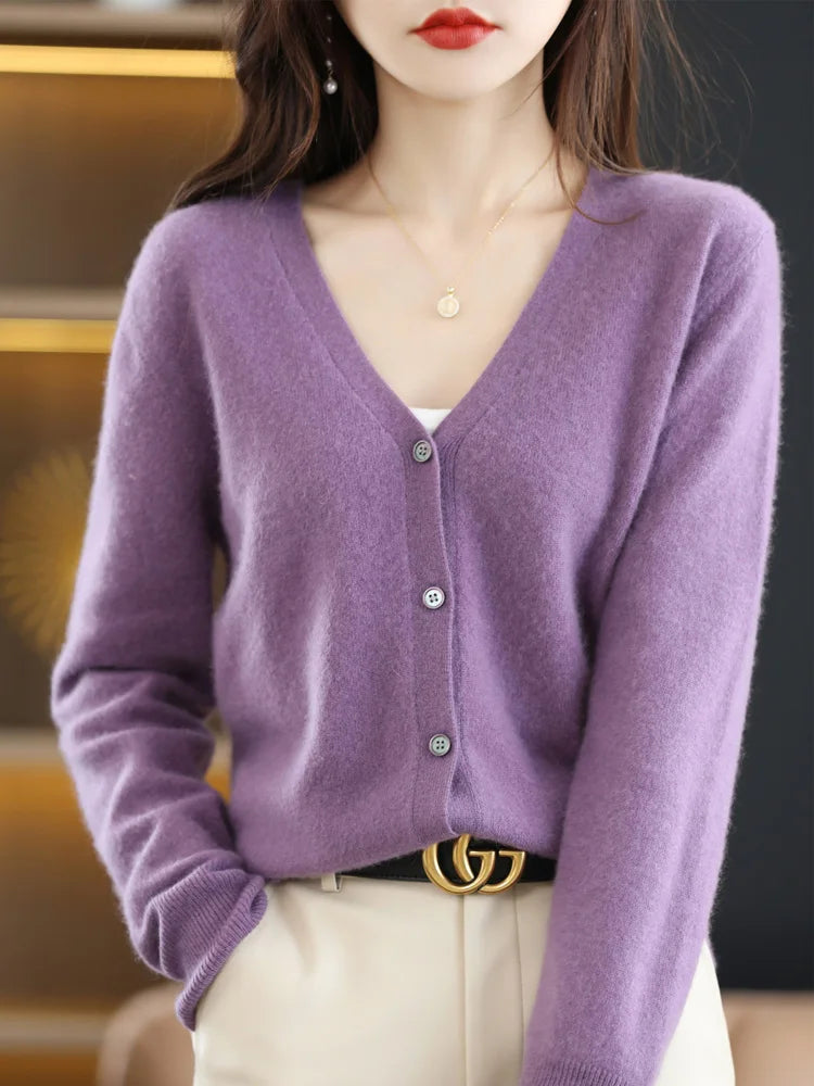 womens v neck cardigan
