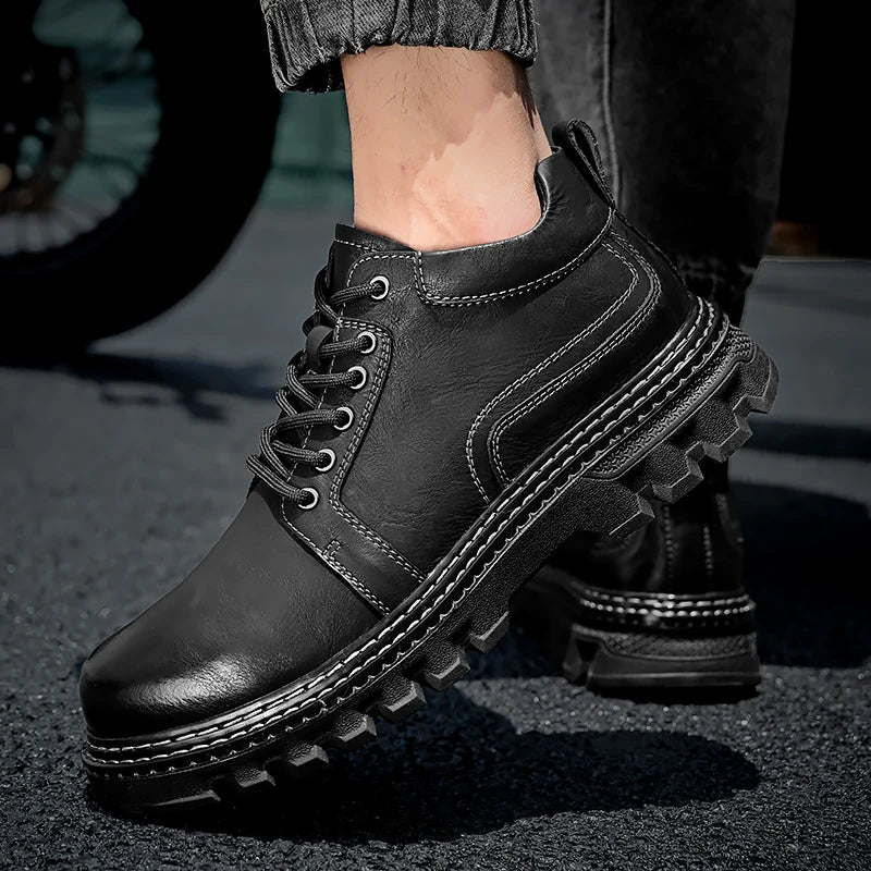 Men's Genuine Leather Italian Work Boots