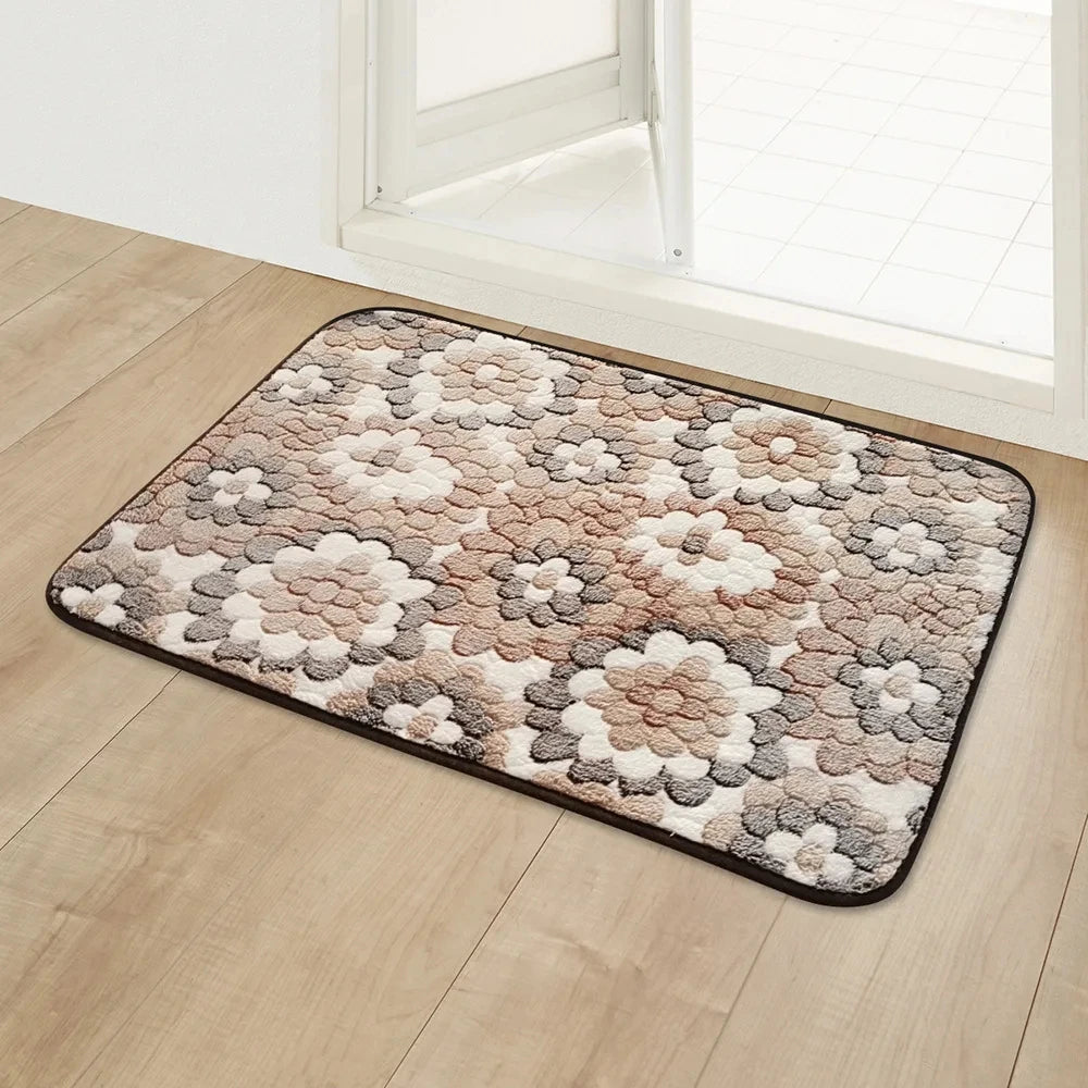 Anti-Slip Coral Fleece Entrance Door Mat
