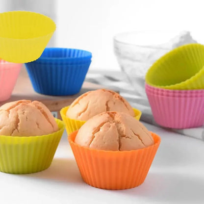 Random Color Silicone CupCake Mold Set