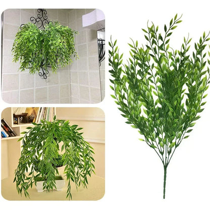Artificial Willow Leaf Wall Hanging Branches for Decoration