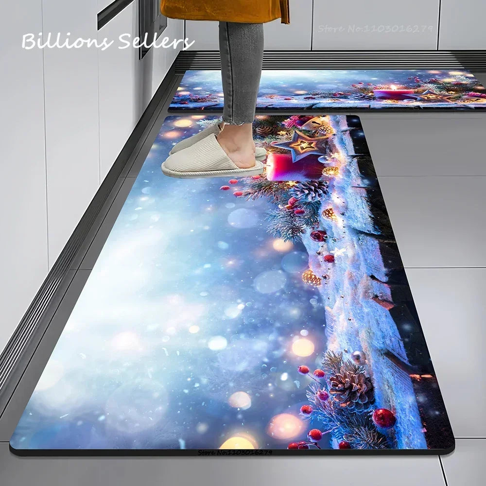 Christmas Themed Anti-Slip Kitchen & Floor Mat