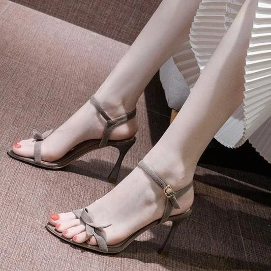 Designer Kitten Heel Butterfly Sandals