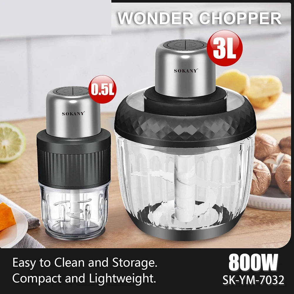 Electric Household Kitchen Garlic Cutter Blender