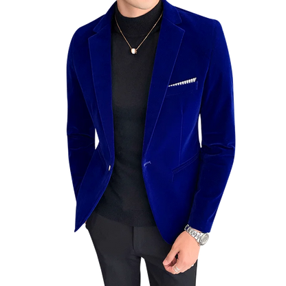 Men's American Style Velvet Blazer