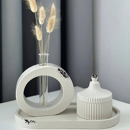 Arc circulaire de vase de moule en silicone hydroponique bricolage