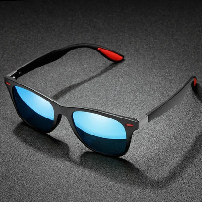 Men's Polarized Mirror Fishing Black Sunglasses