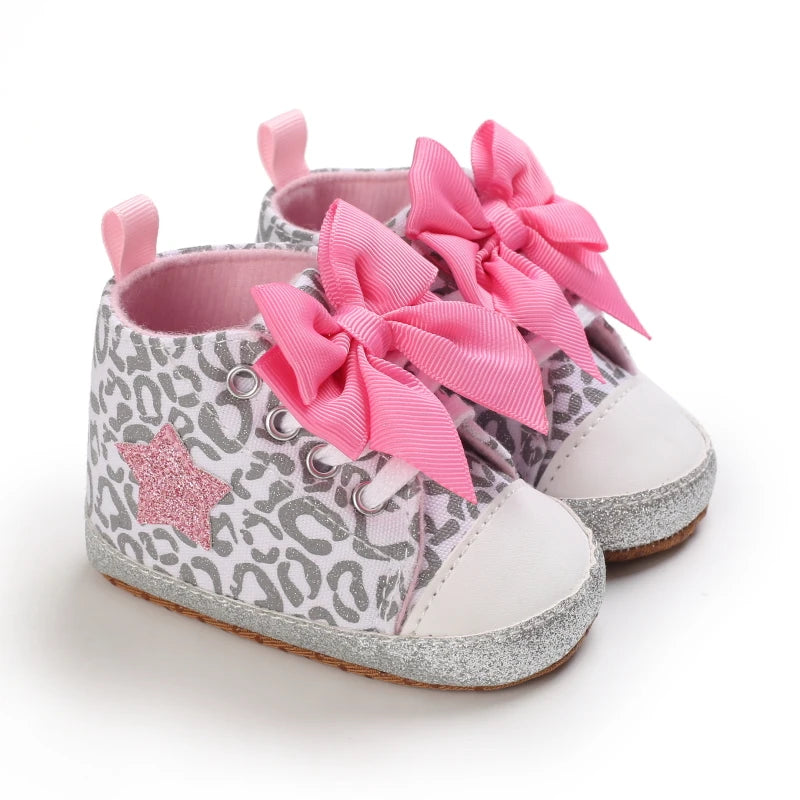 Mehrfarbige Baby-Sneaker aus PU-Leder mit weicher Sohle