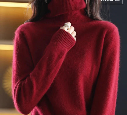 red sweater women
