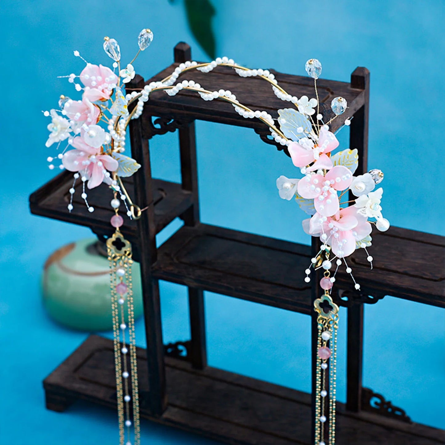 Chinese Hanfu Floral Headband