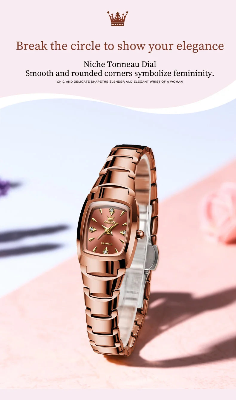 Waterproof Steel Strap Couple Watch Set