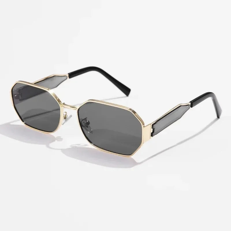Women's Retro Metal Rectangle Sunglasses
