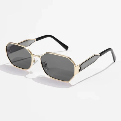 Women's Retro Metal Rectangle Sunglasses