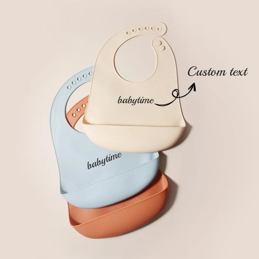 Wasserdichtes Lätzchen aus Silikon mit Stereo-Effekt für Babys