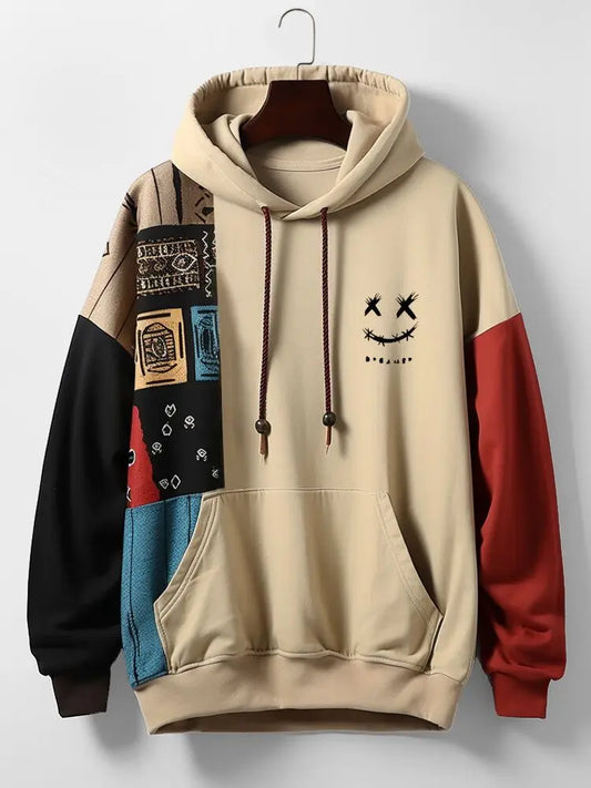 Men's 3D Patchwork Sweatshirt/Hoodie