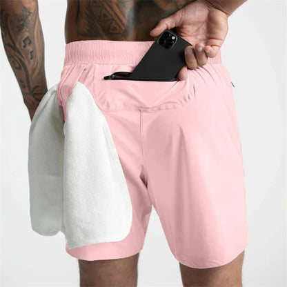Men's Quick-Dry Bodybuilding Gym Shorts