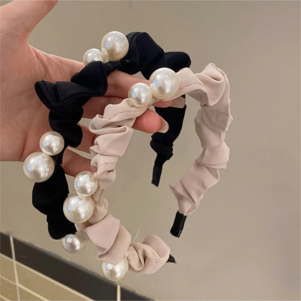 pearl headband wedding