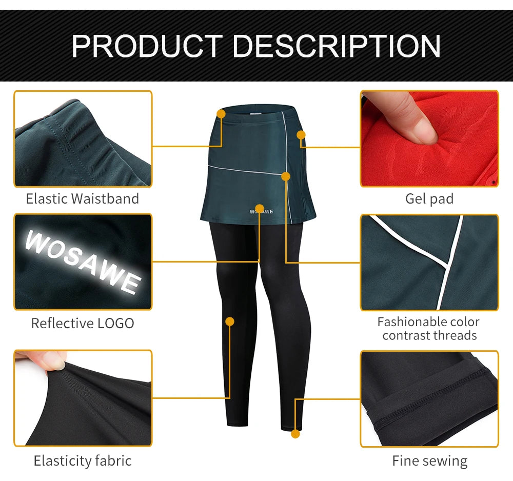 Women's Skirted Sports Leggings