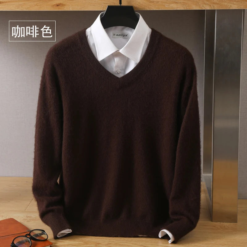 High-Quality Mink Wool Men's Sweater