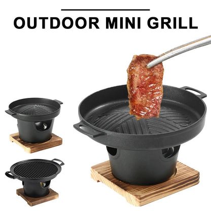 Mini BBQ Alcohol Stove Grill
