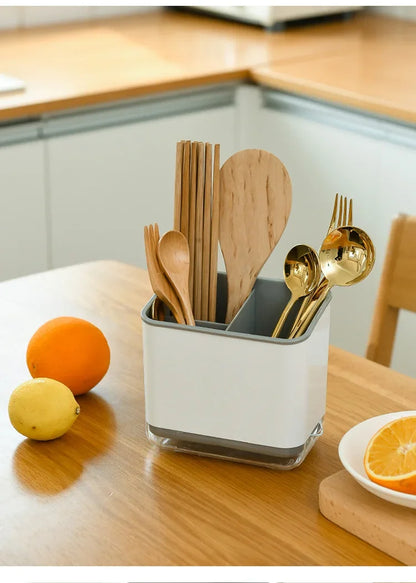 Kitchen Spoon Chopstick Storage Dish Drying Basket Rack