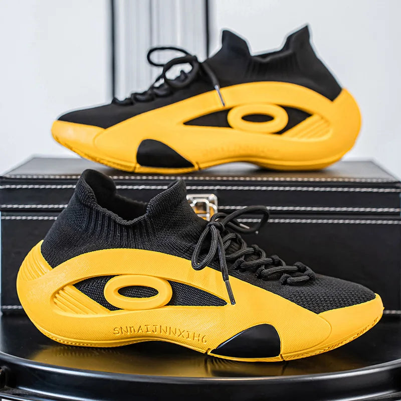 Men's Trendy Athletic Sneakers - Sports Platform Designer Sneakers