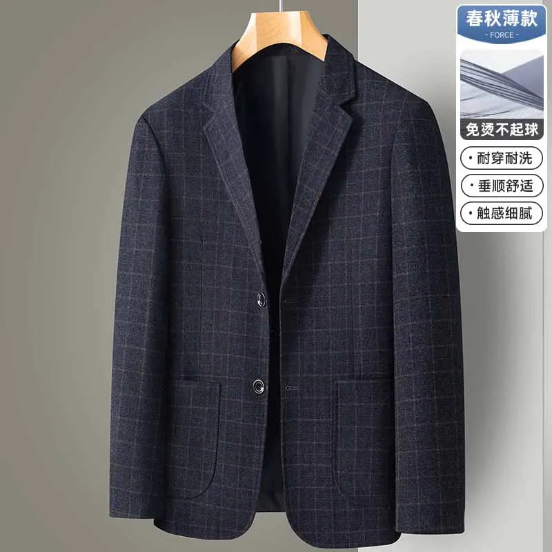 Blazer/manteau de costume formel à carreaux britanniques