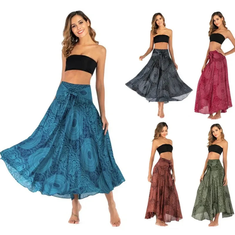 Boho Long Summer Maxi Skirt