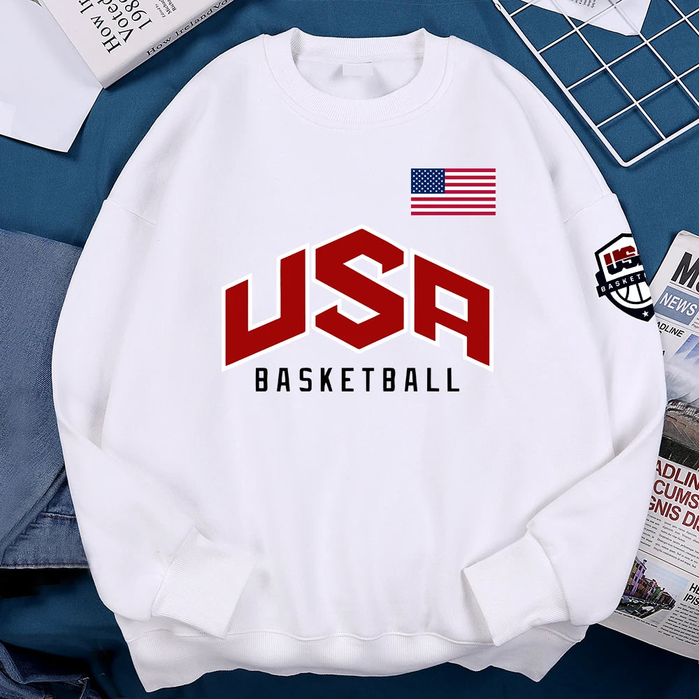 USA Basketball Street Print Men's Hoodie