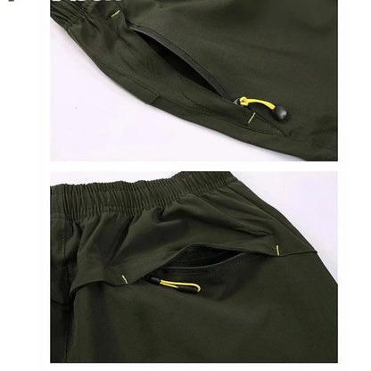 Men's Quick Dry Zip Pocket Athletic Shorts