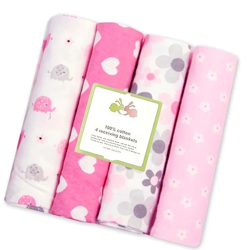 Ensemble de couverture de serviette pour bébé 100% coton 4 pièces