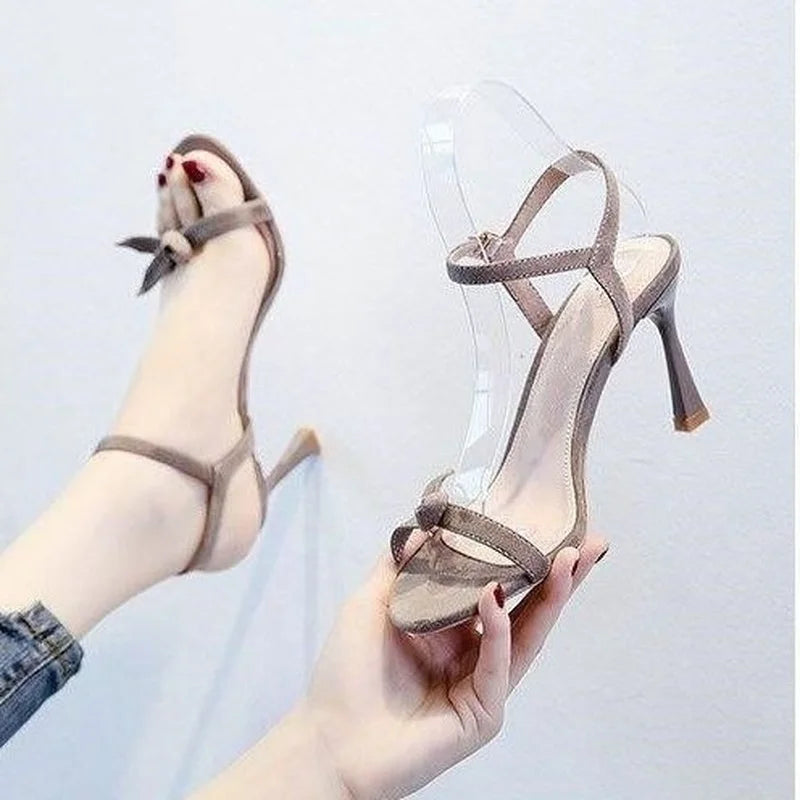 Designer Kitten Heel Butterfly Sandals