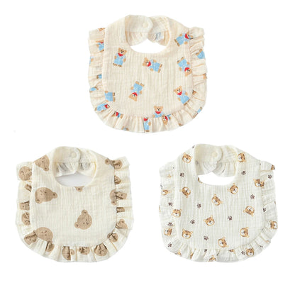 Ensemble bavoir trois pièces pour bébé automne/hiver