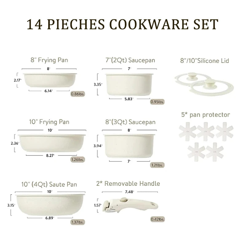 Non-Stick Aluminum Cookware Set