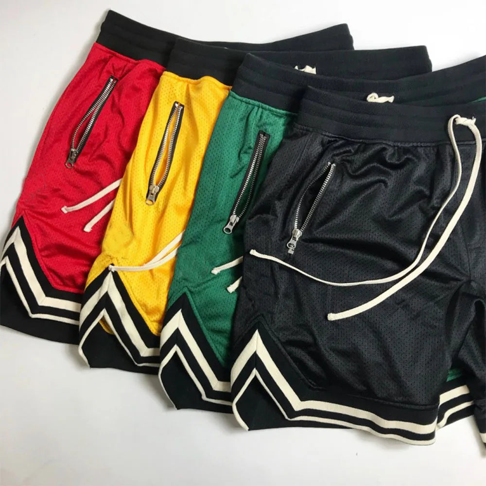 Schnell trocknende Mesh-Basketball-Turnshorts für den Sommer