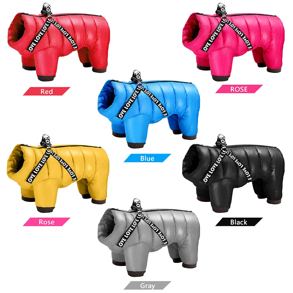 Waterproof Warm Dog Jacket - Pets Jumpsuit