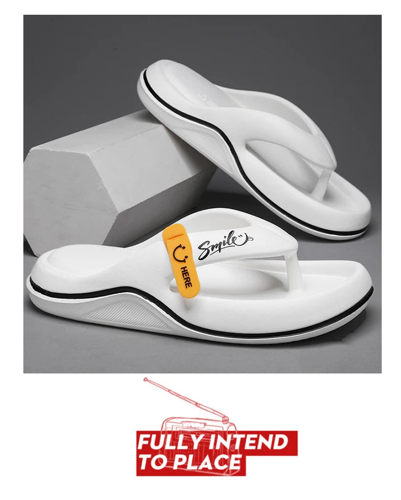Men's Platform Flip Flops Summer Soft Sole EVA Slippers