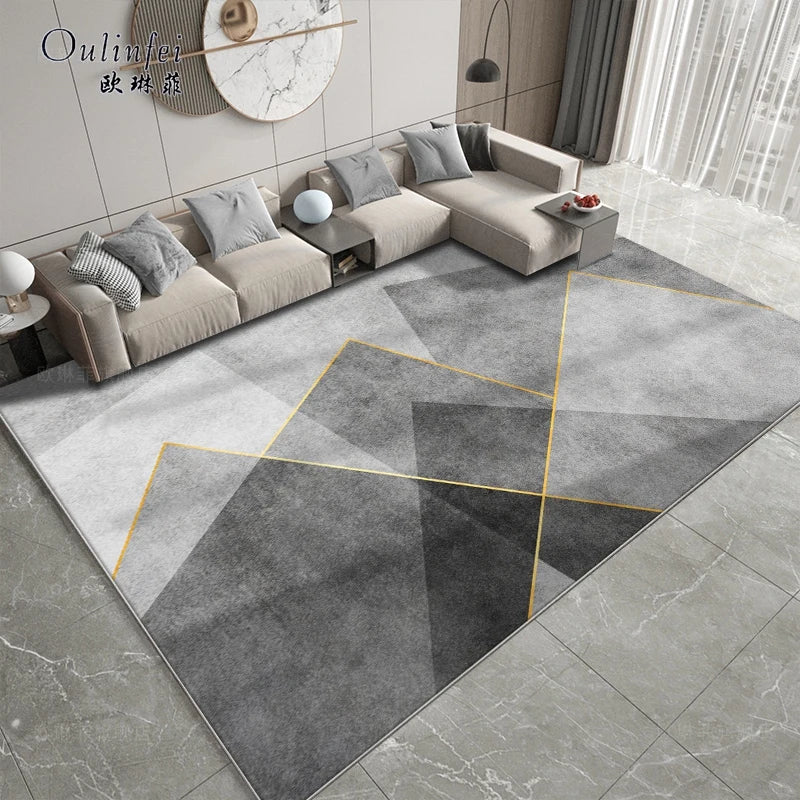 Crystal Velvet Living Room Coffee Table Carpet