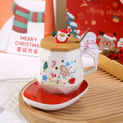 Santa Claus Ceramic Mug Gift Set