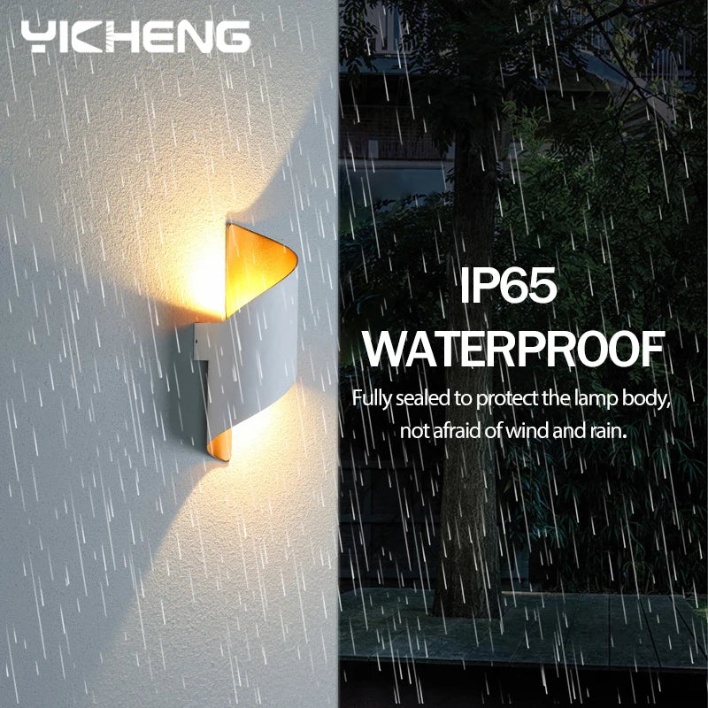 Appliques murales LED nordiques étanches à design spiralé