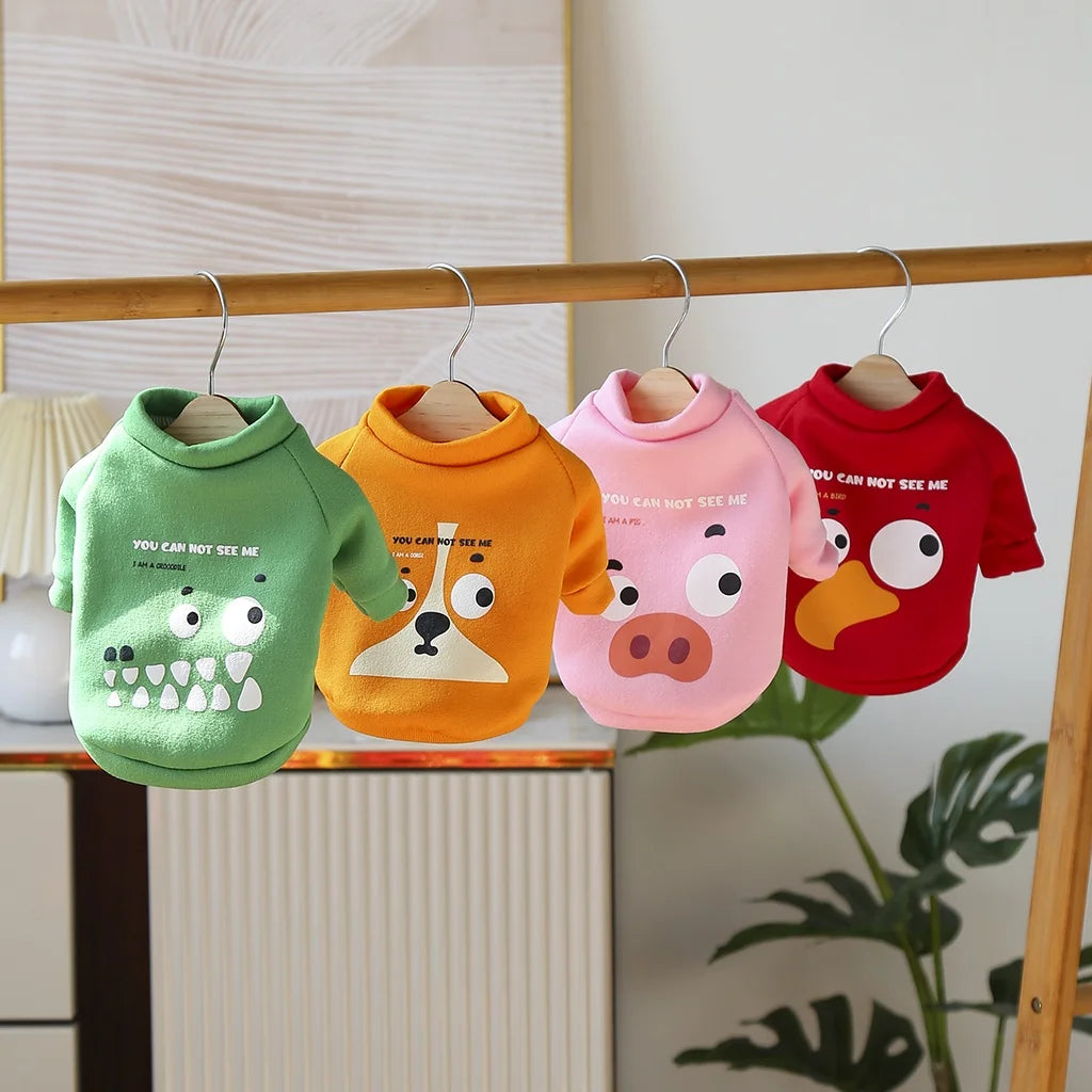 Pet Clothes - Pet Cartoon Sweater