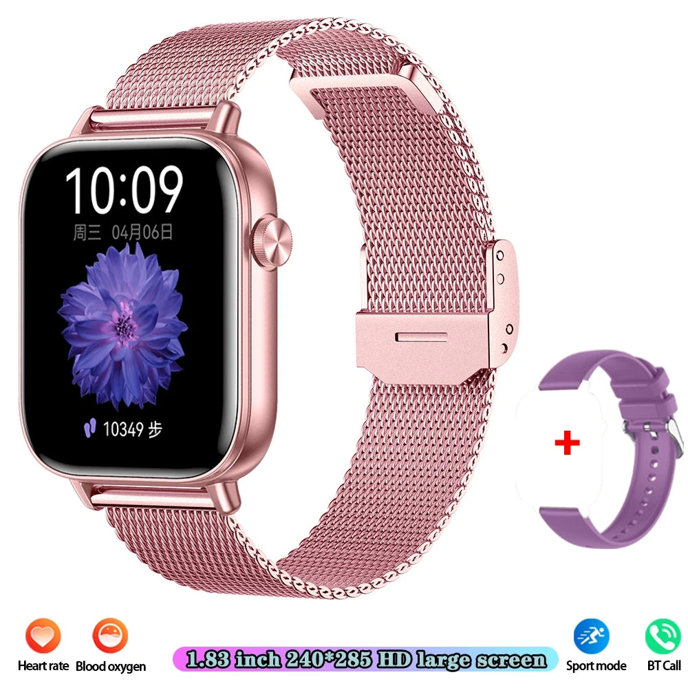 Unisex HD Touch Screen Sports Fitness Tracker Bluetooth Call Smartwatches