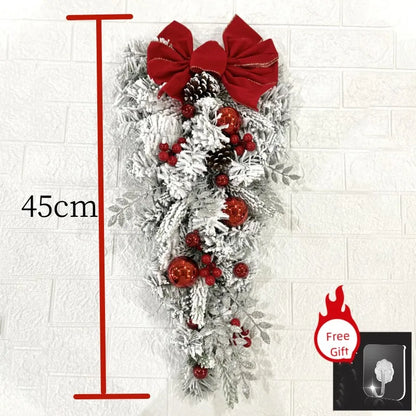 red christmas wreath
