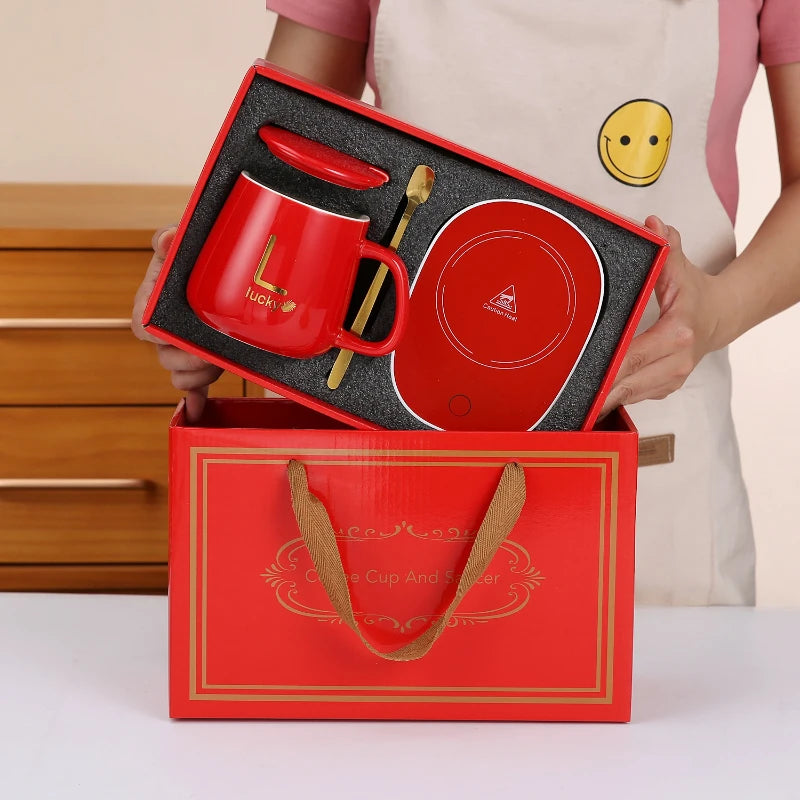 Coffret cadeau tasse en céramique pour joli couple