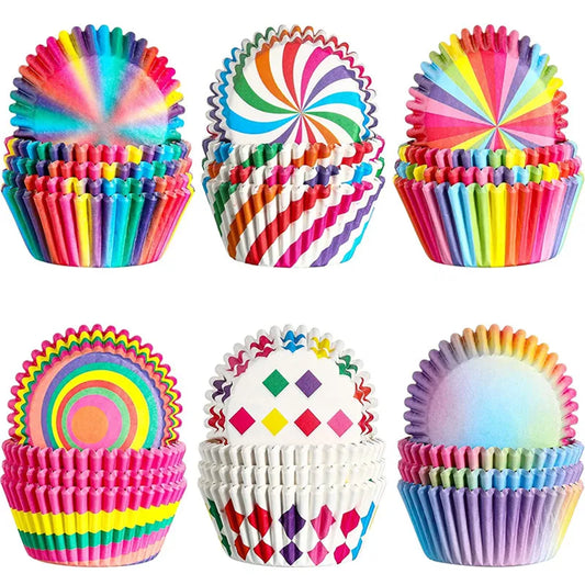 100Pcs Muffin Cupcake Paper Cups