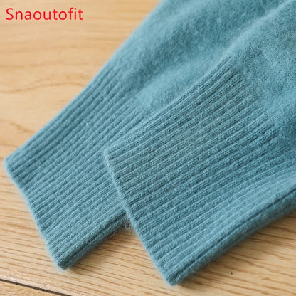 Pulls à manches longues et col rond pour hommes