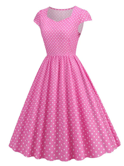 Summer Sleeveless Dot Print Dress
