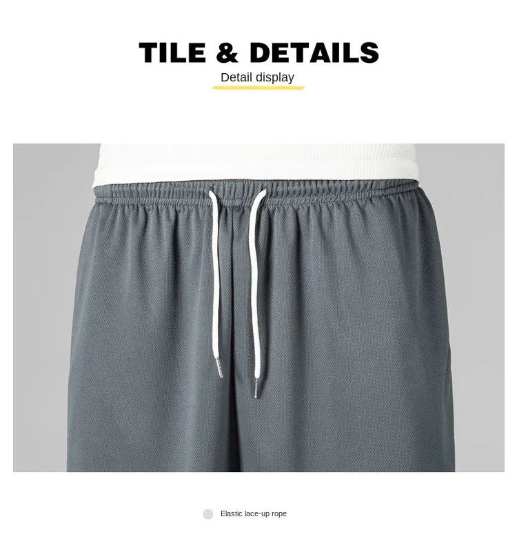 Summer Mesh Breathable Sports Men Shorts