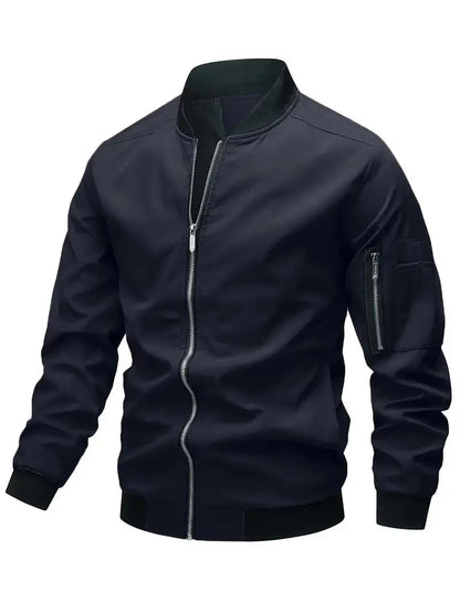 Men's Slim Fit Lightweight Bomber Jacket