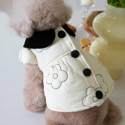 Warm Plush Lapel Coat for pets